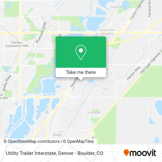 Utility Trailer Interstate map