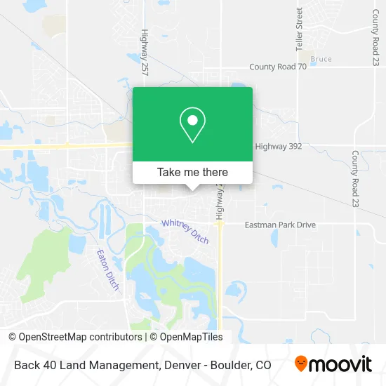 Back 40 Land Management map