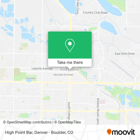 High Point Bar map
