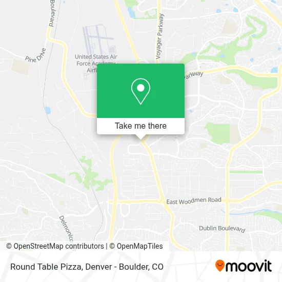 Round Table Pizza map