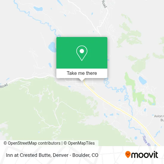 Inn at Crested Butte map