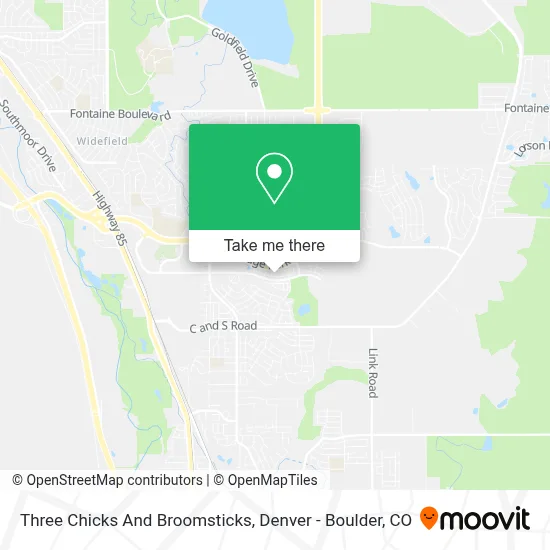 Three Chicks And Broomsticks map