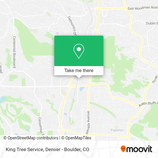 King Tree Service map