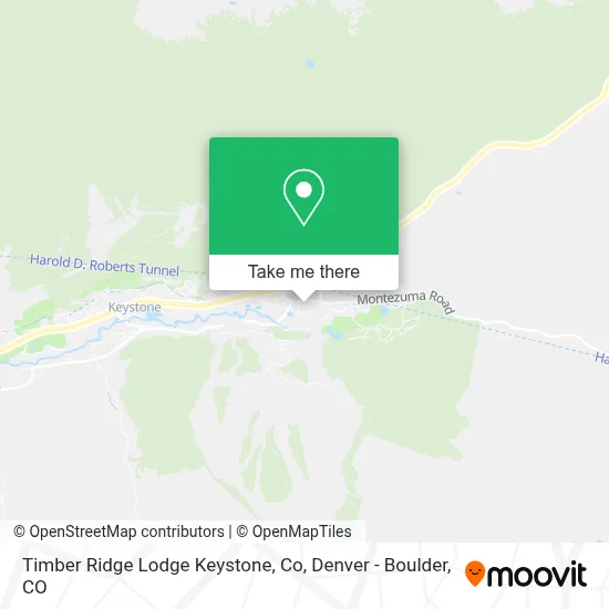 Timber Ridge Lodge Keystone, Co map