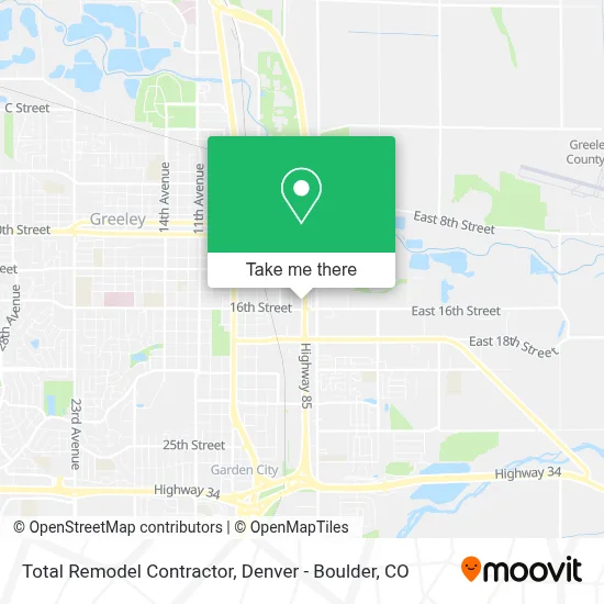 Total Remodel Contractor map