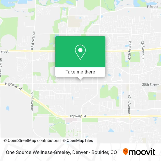 One Source Wellness-Greeley map
