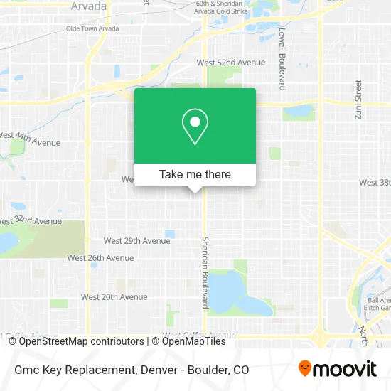 Gmc Key Replacement map