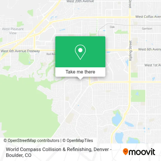 World Compass Collision & Refinishing map