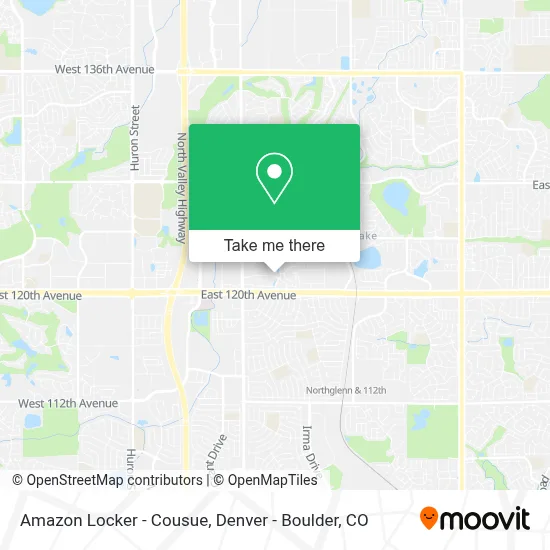 Amazon Locker - Cousue map