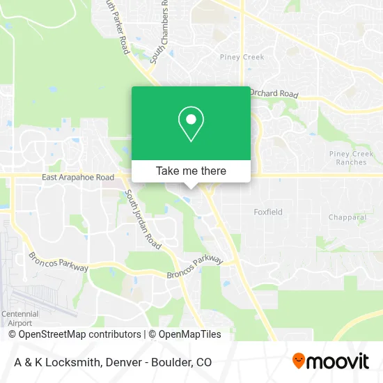 A & K Locksmith map