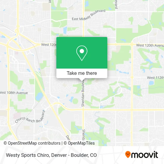 Westy Sports Chiro map