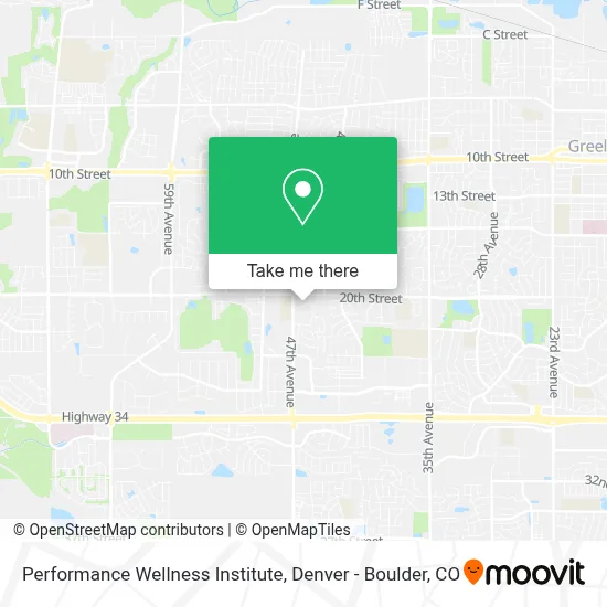 Performance Wellness Institute map