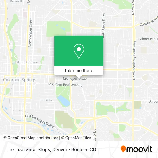 The Insurance Stops map