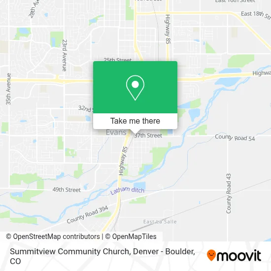 Summitview Community Church map