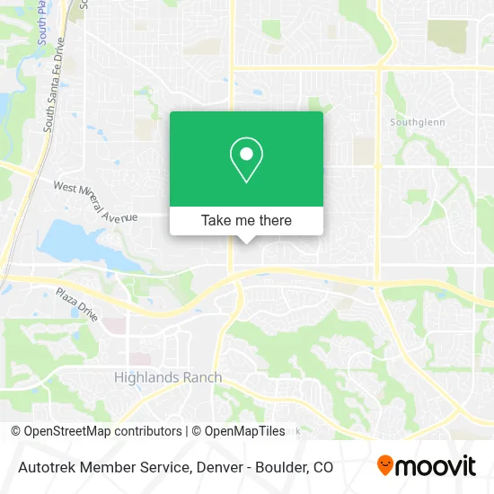 Autotrek Member Service map