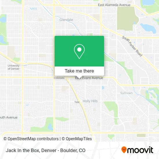 Jack In the Box map