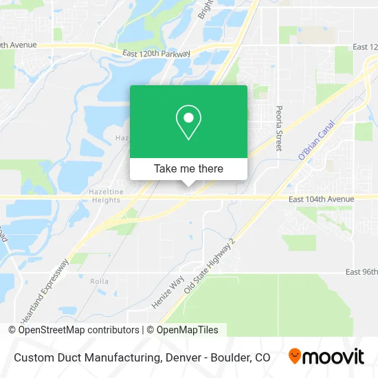 Custom Duct Manufacturing map