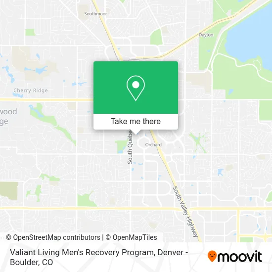 Valiant Living Men's Recovery Program map