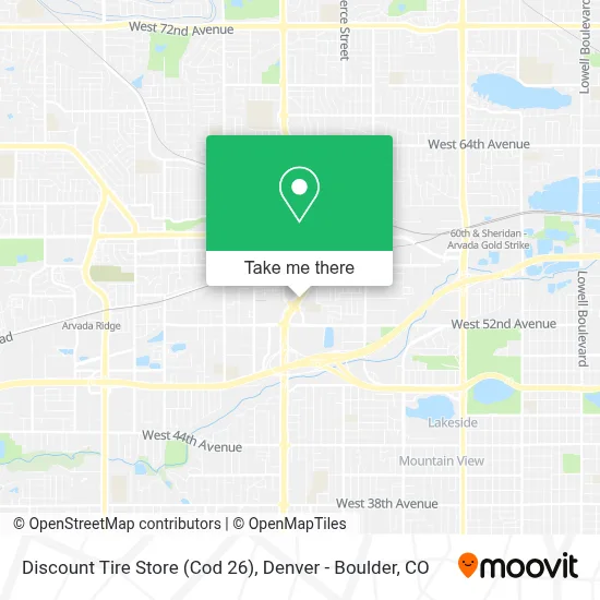 Discount Tire Store (Cod 26) map