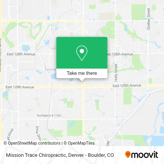 Mission Trace Chiropractic map