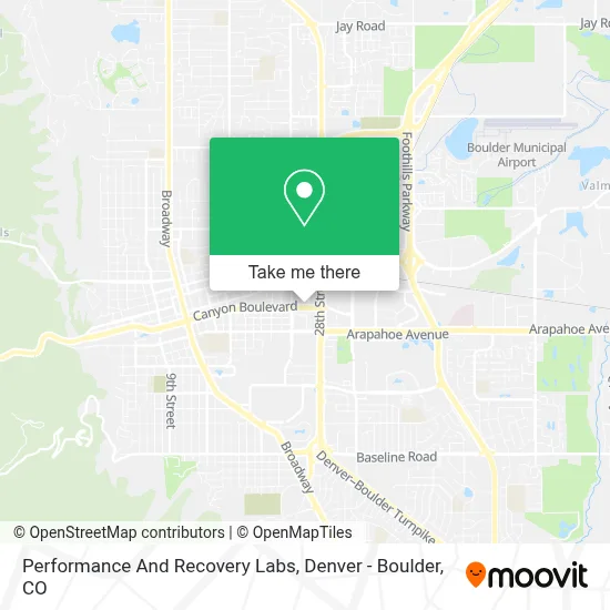 Performance And Recovery Labs map
