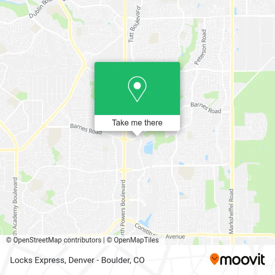 Locks Express map
