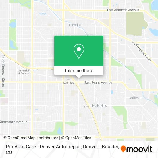 Pro Auto Care - Denver Auto Repair map