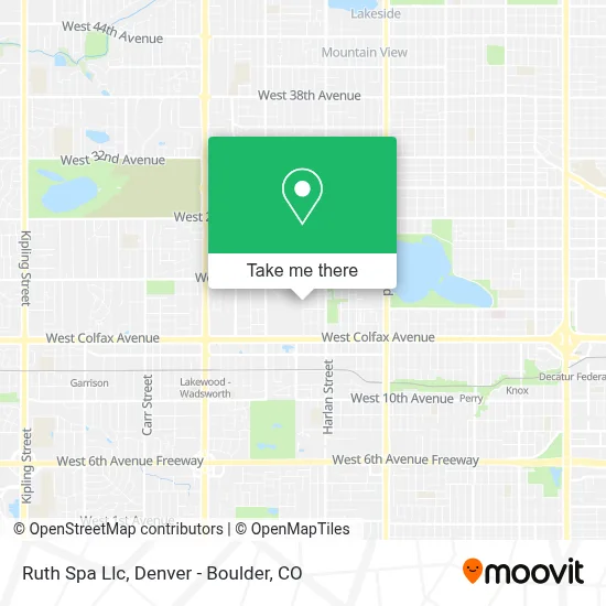 Ruth Spa Llc map