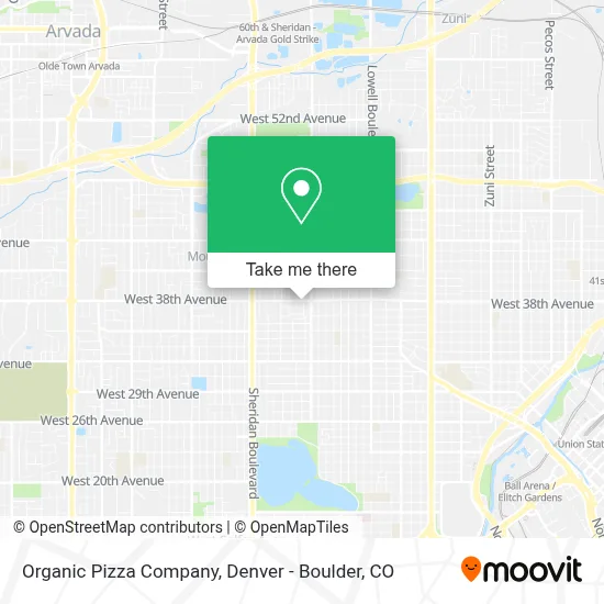 Organic Pizza Company map