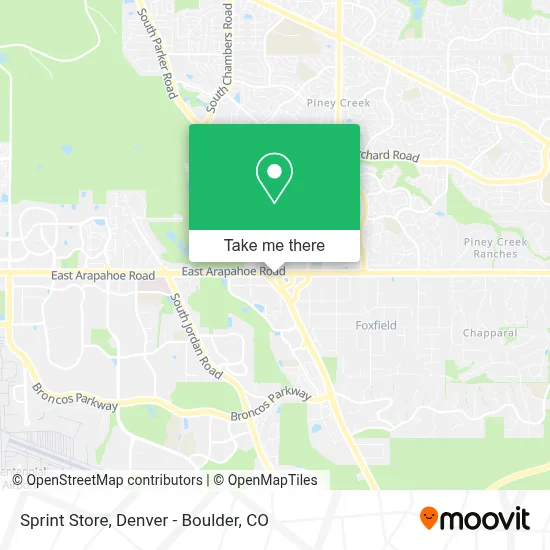 Sprint Store map