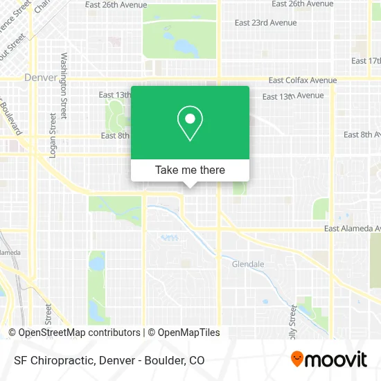SF Chiropractic map
