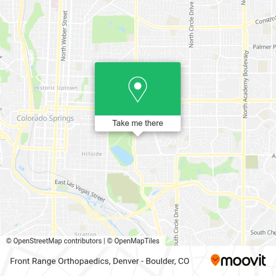 Front Range Orthopaedics map
