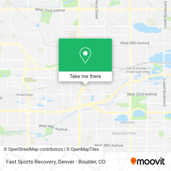 Fast Sports Recovery map