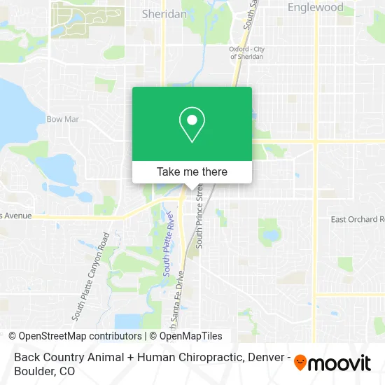 Back Country Animal + Human Chiropractic map