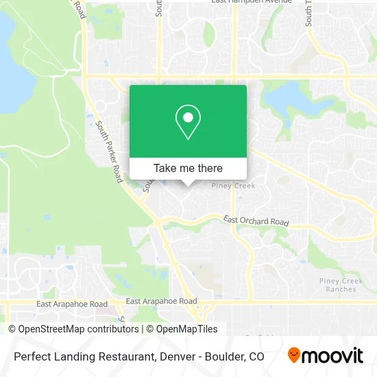 Perfect Landing Restaurant map