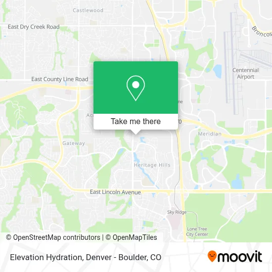 Elevation Hydration map