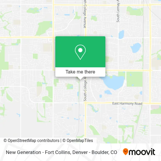 New Generation - Fort Collins map
