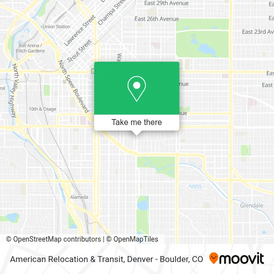American Relocation & Transit map