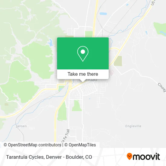 Tarantula Cycles map