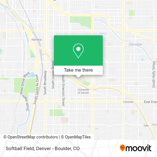 Softball Field map
