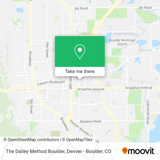 The Dailey Method Boulder map