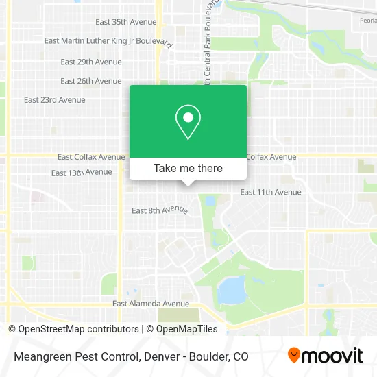 Meangreen Pest Control map
