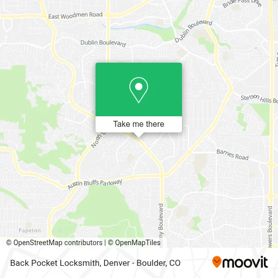 Back Pocket Locksmith map