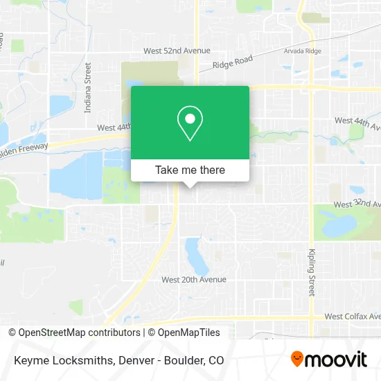 Keyme Locksmiths map