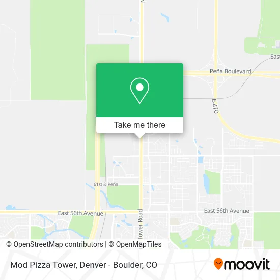 Mod Pizza Tower map