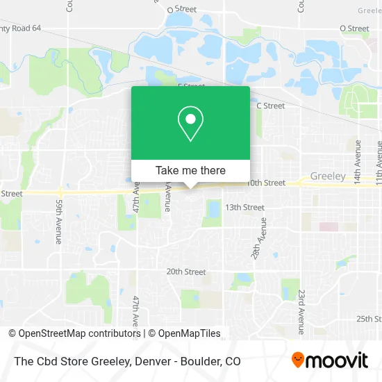 The Cbd Store Greeley map