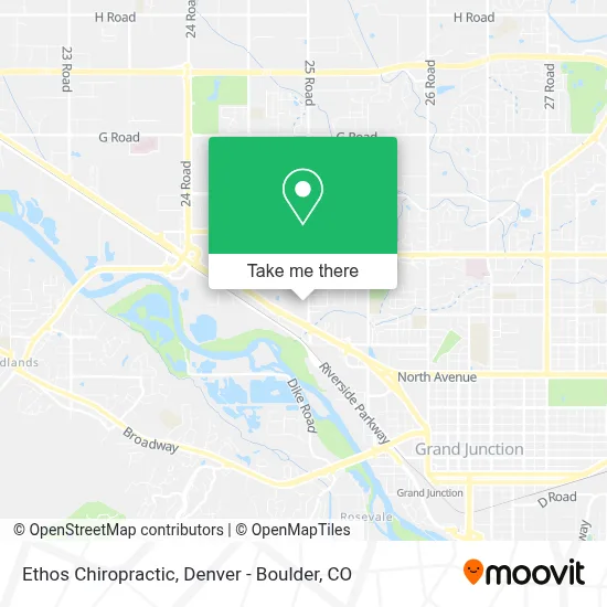 Ethos Chiropractic map