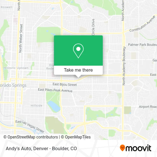 Andy's Auto map