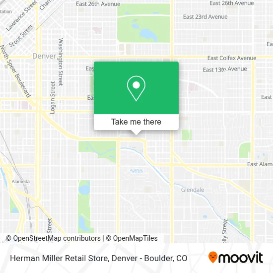 Herman Miller Retail Store map