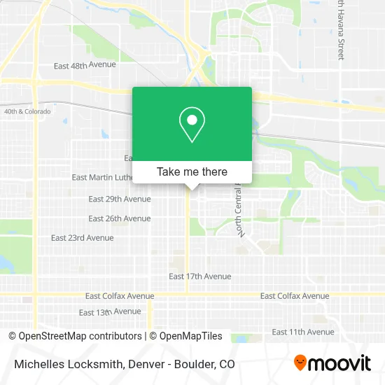 Michelles Locksmith map